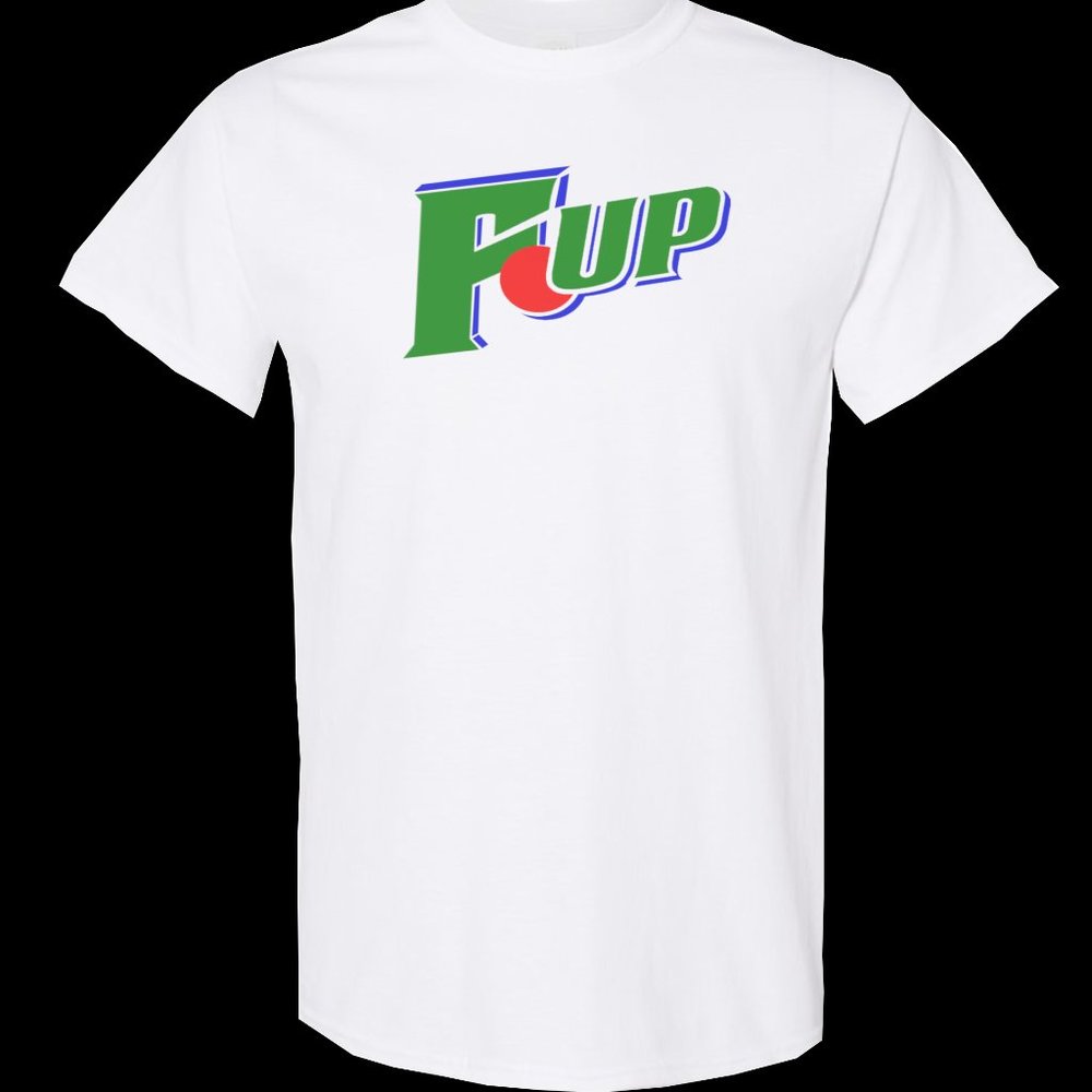 Funny T shirt 7 UP  Parody humor "F UP" Adult sz:   S-3XL  white color